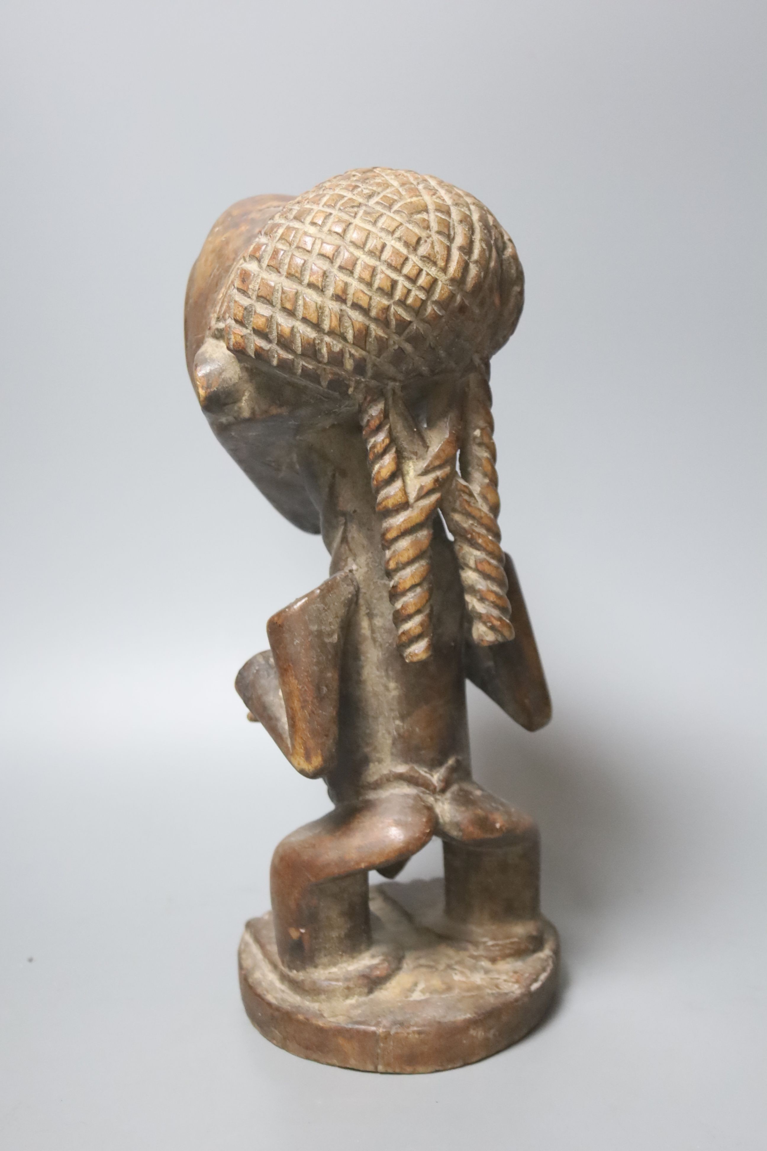 A Luba Hemba standing figure, Democratic Republic of Congo, 28cm
